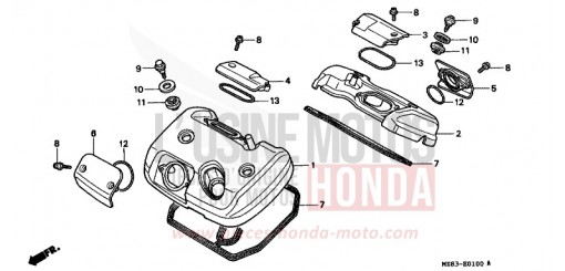 COUVERCLE DE CULASSE VT600CS de 1995
